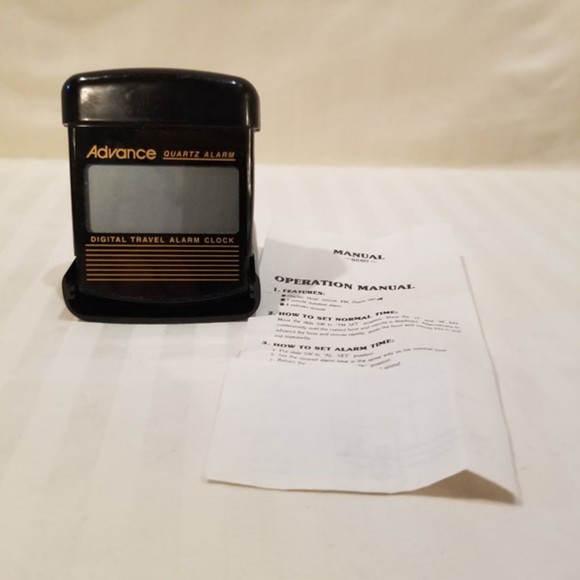 Vintage Advance sm digital alarm clock w/instruc. - Picture 2 of 7